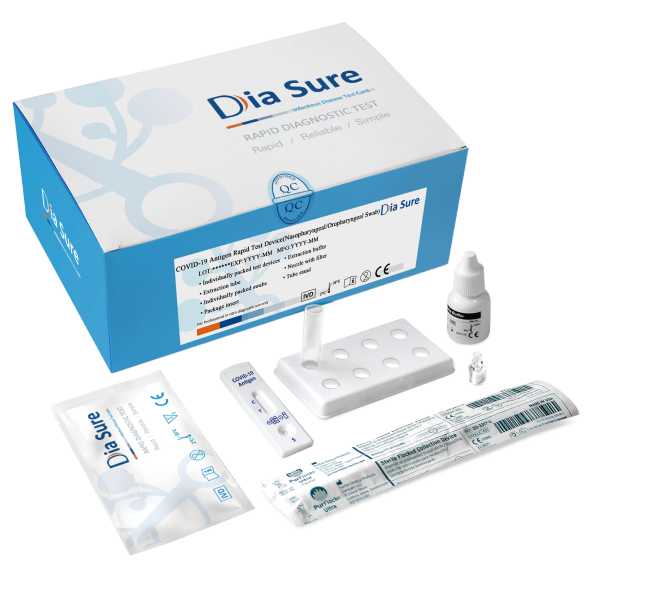 Dia Sure Covid-19 Antigen Rapid Test Device (Nasopharyngeal/Oropharyngeal Swab)